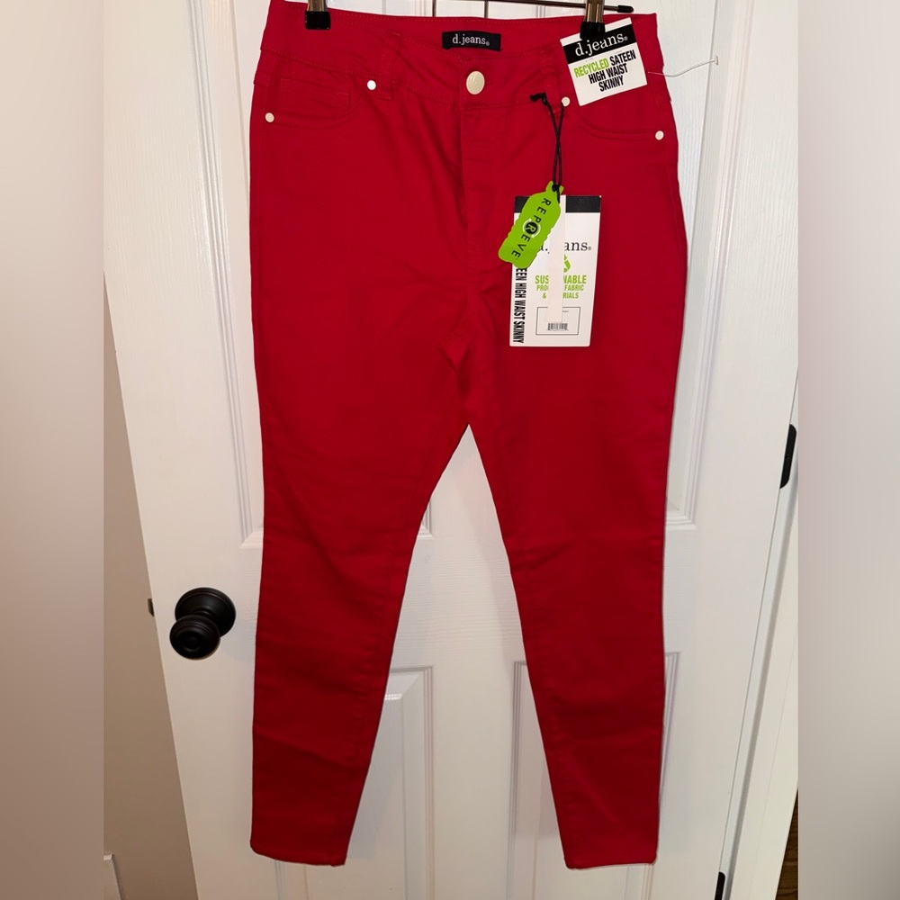 d. jeans Women's Red Skinny Jeans